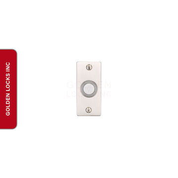 Emtek 2464 Brass Small Rectangular Door Bell Cover